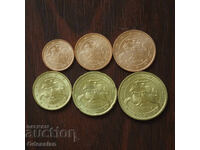 Lituania - 2015 • 6 monede standard de la 1 la 50 eurocenți