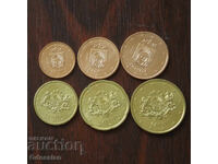 Λετονία - 2014 • 6 κανονικά νομίσματα από 1 έως 50 λεπτά του ευρώ