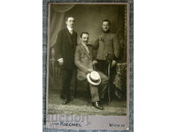 Leopold Kiechel Виена фотография снимка твърд картон