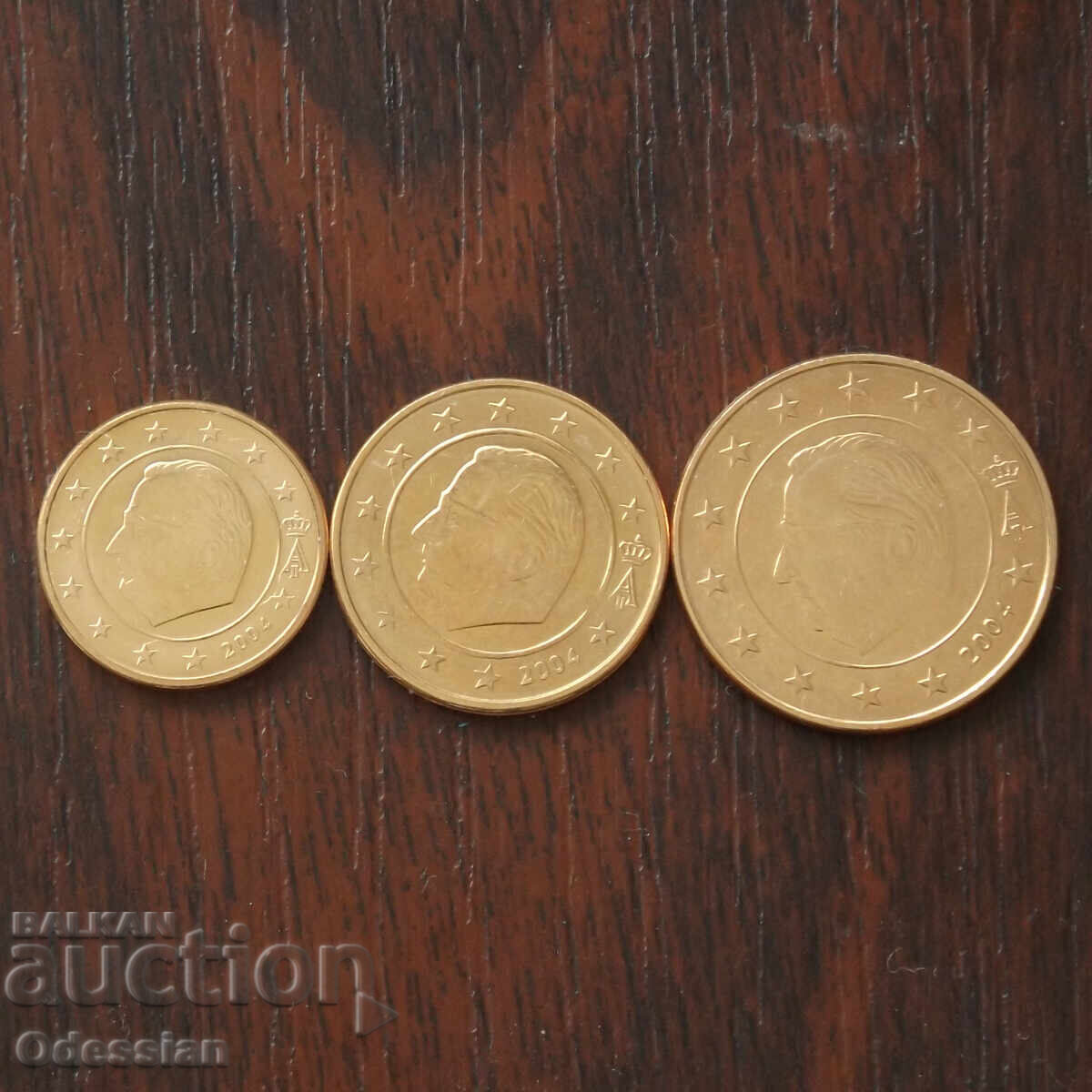 Belgia - 2004 • 3 monede standard de la 1 la 5 eurocenți