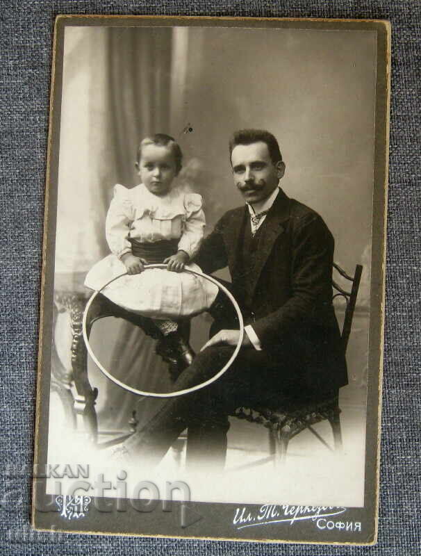 Old family photo cardboard photography studio Cherkezov Old family photo cardboard photography studio Cherkezov