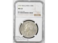 BGN 100 1937 MS 62 NGC