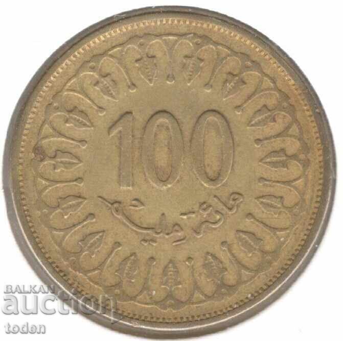 Tunisia - 100 Millimes - 1418 (1997) - KM# 309 - Non-magnetic Tunisia - 100 Millimes - 1418 (1997) - KM# 309 - Non-magnetic