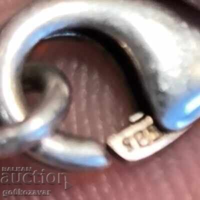 Ασημένιο βραχιόλι με φυσικά πετράδια! Υπέροχο! - 5