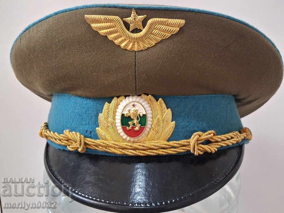 Officer's cap, 70s-80s, pilot, Air Force, People's Republic of Bulgaria Officer's cap, 70s-80s, pilot, Air Force, People's Republic of Bulgaria