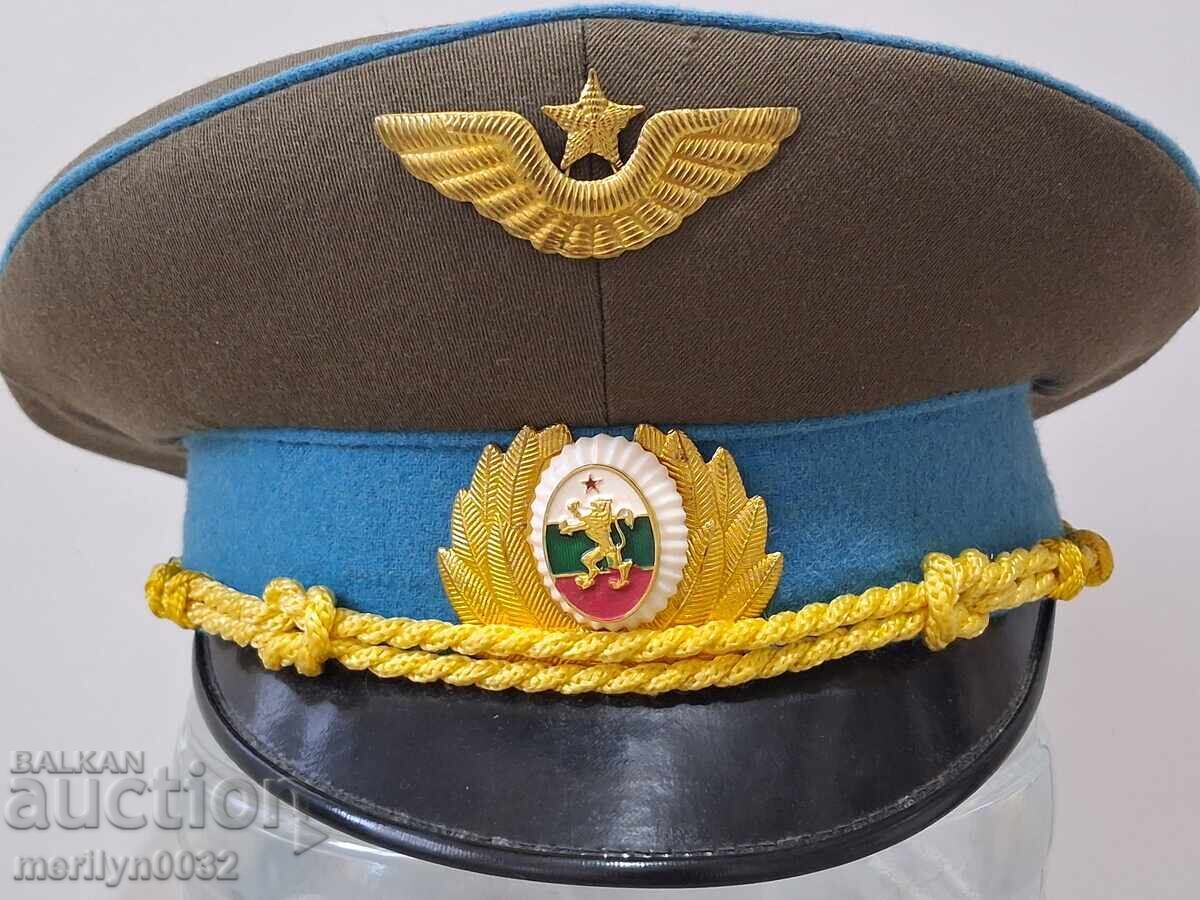 Șapcă de ofițer 70-80 ani pilot de aviație Forțele Aeriene ale RPR - 7
