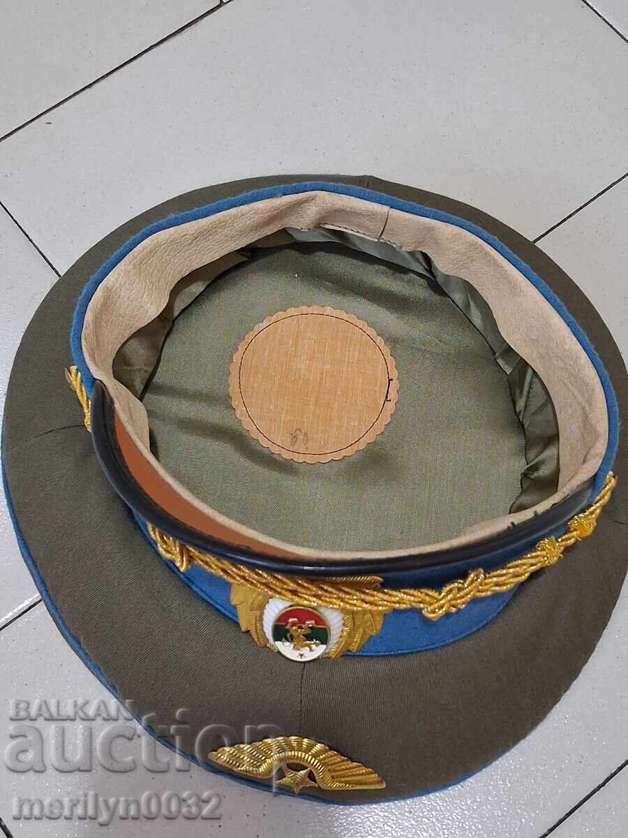 Șapcă de ofițer 70-80 ani pilot de aviație Forțele Aeriene ale RPR - 6