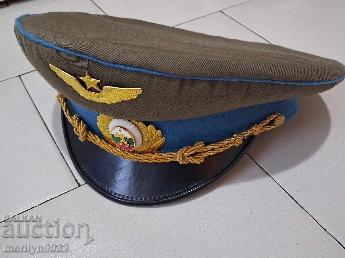 Șapcă de ofițer 70-80 ani pilot de aviație Forțele Aeriene ale RPR - 7