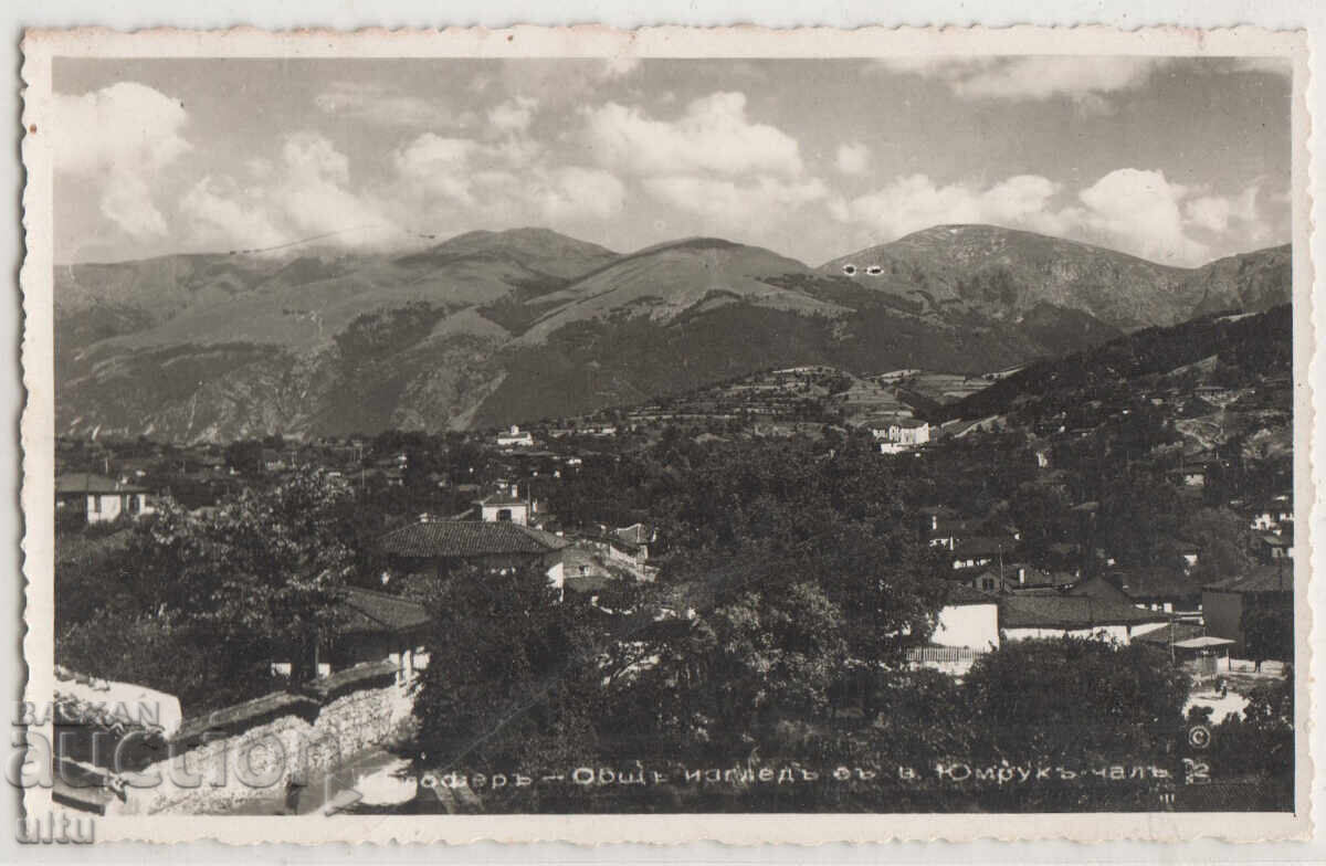 Bulgaria, Kalofer, vedere generală a Vârfului Yumruk