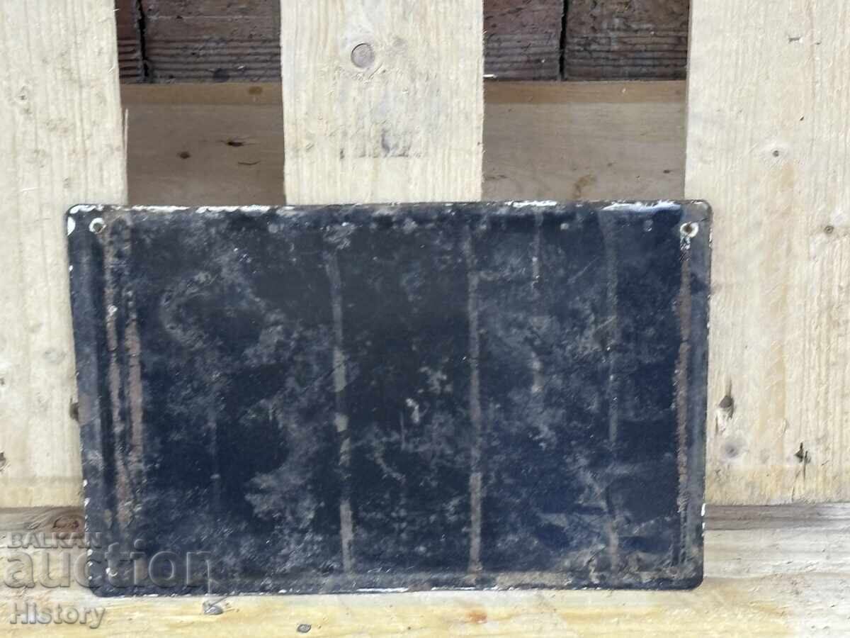 Auction Enamel plate Auction Enamel plate