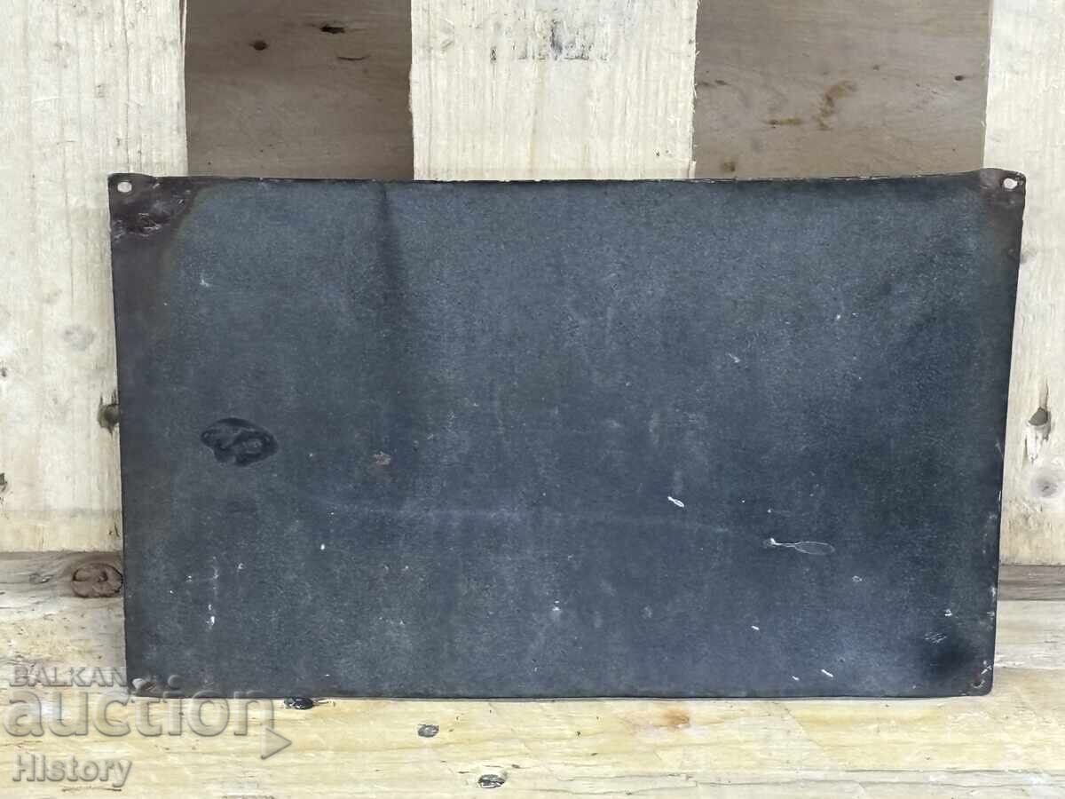 Auction Enamel plate Auction Enamel plate