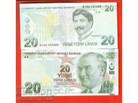 TURCIA TURCIA 20 Lire Emisiune 2009 - 2023 SERIA G NOU UNC