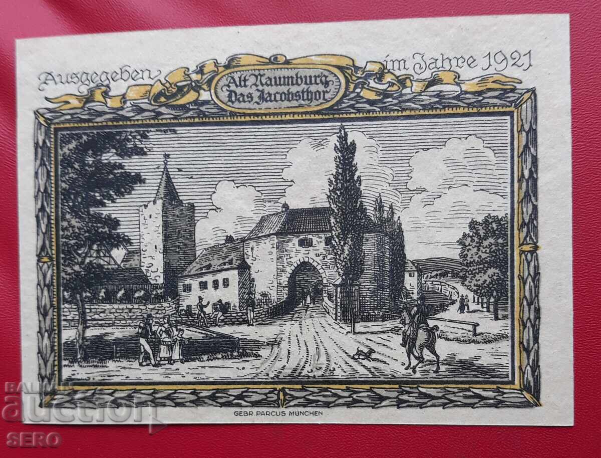 Banknote-Germany-Saxony-Naumburg-75 pfennig 1921