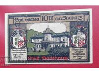 Bancnotă-Germania-Saxonia-Bad Zaxsa-10 pfennig 1921