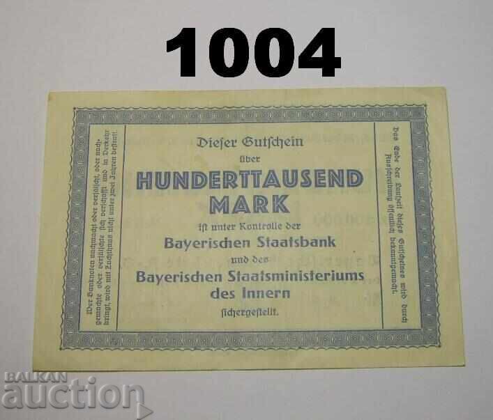 Μόναχο 100000 μάρκα 1923 Γερμανία με τιμή 5.00 BGN | € 2.56 Μόναχο 100000 μάρκα 1923 Γερμανία με τιμή 5.00 BGN | € 2.56