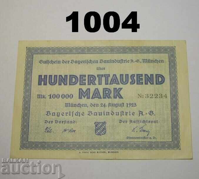 Μόναχο 100000 μάρκα 1923 Γερμανία Μόναχο 100000 μάρκα 1923 Γερμανία