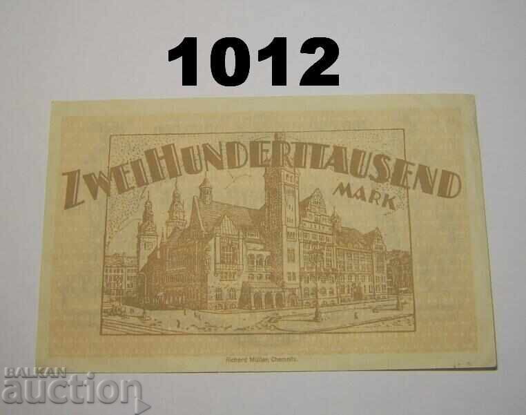 Chemnitz 200.000 mărci 1923 Germania cu preț 7.00 BGN | € 3.58 Chemnitz 200.000 mărci 1923 Germania cu preț 7.00 BGN | € 3.58
