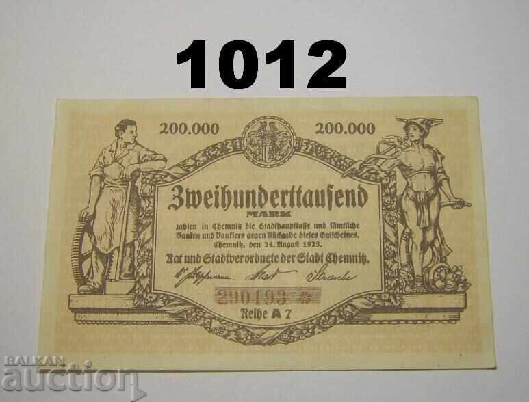 Chemnitz 200.000 mărci 1923 Germania Chemnitz 200.000 mărci 1923 Germania