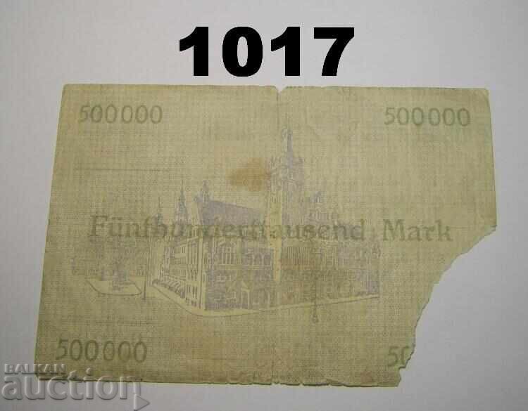Chemnitz 500.000 mark 1923 Германия с цена 1.00 лв. | € 0.51