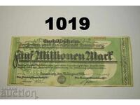 Hamburg 5 milioane mărci 1923 Germania