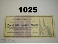 Hamburg 2 billion mark 1923 Germany