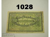 Hamburg 500 Billion Mark 1923 Banknotes