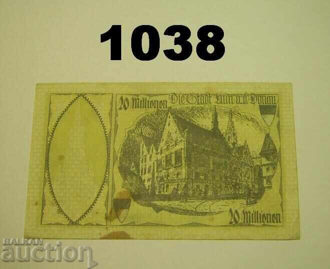 Ulm 20 milioane mărci 1923 Germania cu preț 3.00 BGN | € 1.53