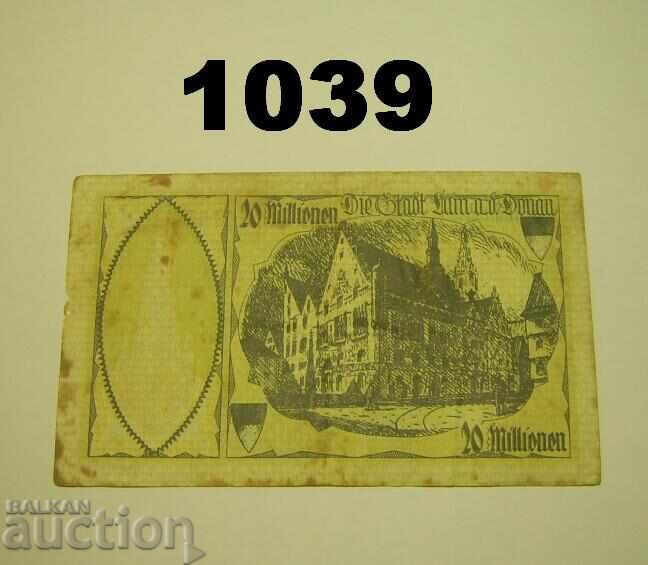 Ulm 20 milioane mărci 1923 Germania cu preț 2.00 BGN | € 1.02