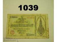 Ulm 20 Million Mark 1923 Germany