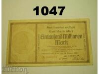 Frankfurt A. M. 1000 million mark 1923 Germany