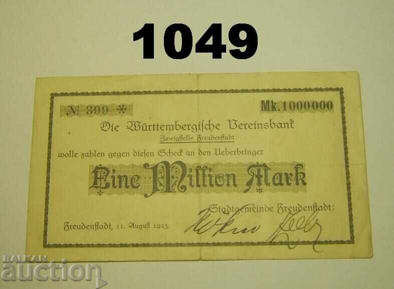 RR! Freudenstadt Württemberg 1 milion mărci 1923 Germania RR! Freudenstadt Württemberg 1 milion mărci 1923 Germania