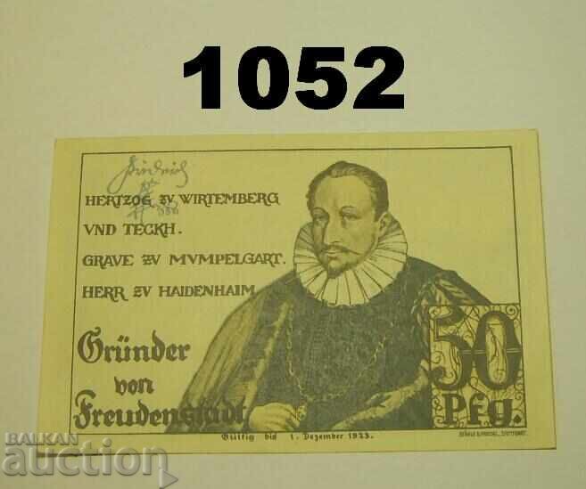 Freudenstadt 50 pfennig 1923 Germany with price 15.00 BGN | € 7.67