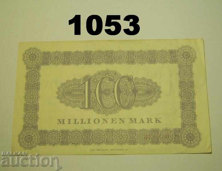 Φράιταλ 100 εκατομμύρια μάρκα 1923 Γερμανία με τιμή 6.00 BGN | € 3.07