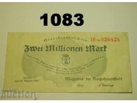 Βερολίνο 2 εκατομμύρια μάρκα 1923 Γερμανία