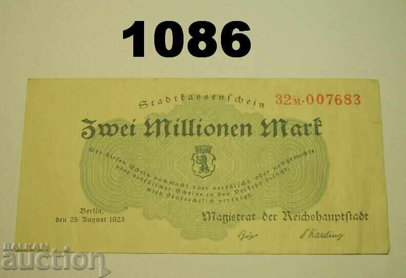 Berlin 2 million mark 1923 Germany