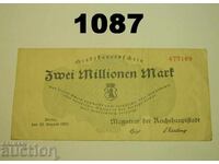 Berlin 2 million mark 1923 Germany
