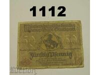 Stuttgart 50 pfennig 1921 Germany