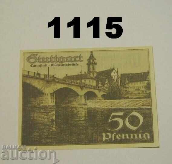 Stuttgart 50 pfennig 1921 Германия с цена 2.50 лв. | € 1.28 Stuttgart 50 pfennig 1921 Германия с цена 2.50 лв. | € 1.28