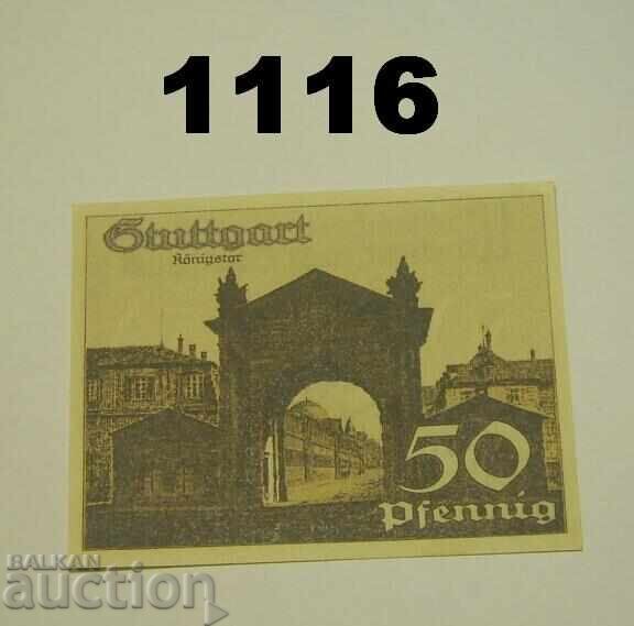 Στουτγκάρδη 50 φενίχ 1921 Γερμανία με τιμή 2.50 BGN | € 1.28