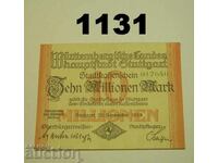 Στουτγκάρδη 10 εκατομμύρια μάρκα 1923 Γερμανία