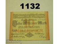 Στουτγκάρδη 10 εκατομμύρια μάρκα 1923 Γερμανία