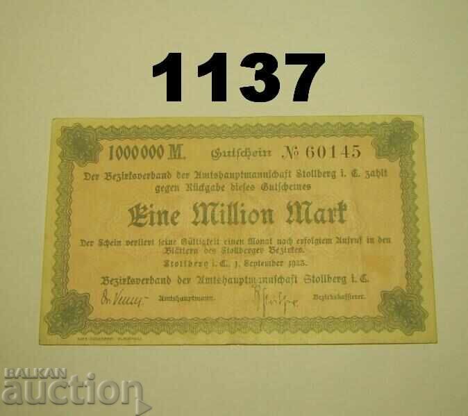 Στολμπεργκ 1 εκατομμύριο μάρκα 1923 Γερμανία