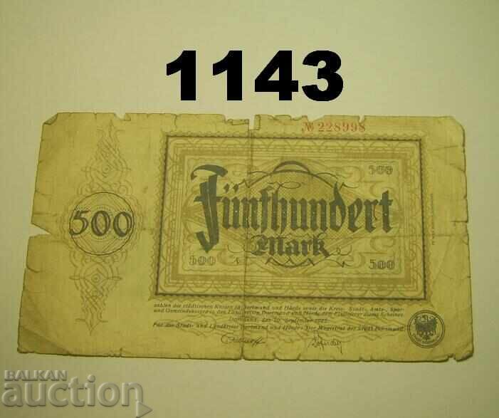 Ντόρτμουντ 500 μάρκα 1922 Γερμανία