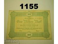 R! Χάγκεν 1 εκατομμύριο μάρκα 1923 Γερμανία