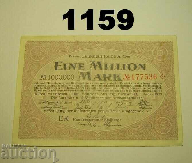 Δύρεν Εουσκίρχεν 1 εκατομμύριο μάρκα 1923 Γερμανία
