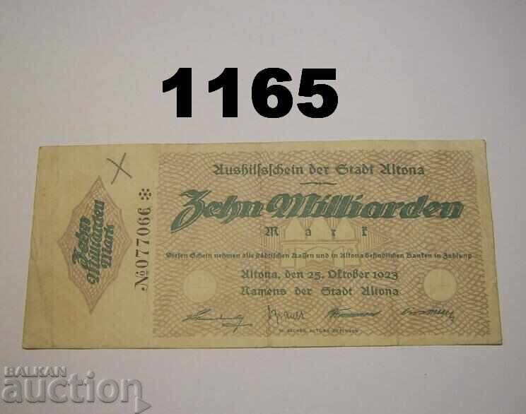 Αλτόνα 10 δισεκατομμύρια μάρκα 1923 Γερμανία Αλτόνα 10 δισεκατομμύρια μάρκα 1923 Γερμανία