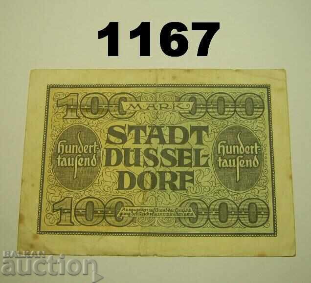 Ντίσελντορφ 100.000 μάρκα 1923 Γερμανία με τιμή 3.00 BGN | € 1.53