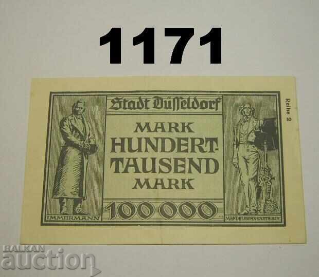 Düsseldorf 100,000 Mark 1923 Germany