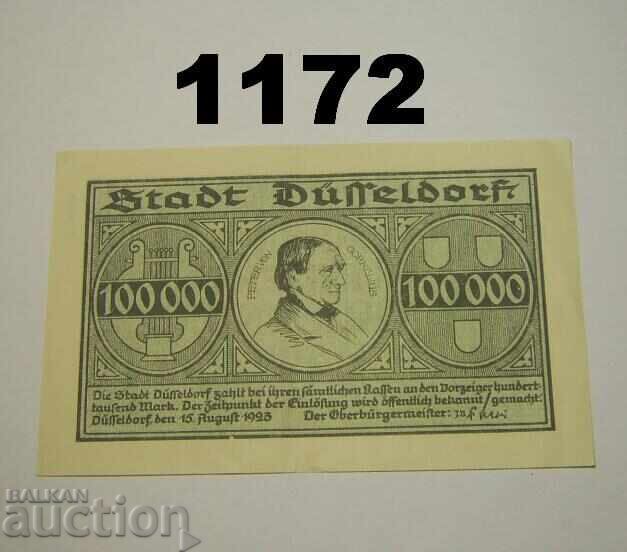Düsseldorf 100.000 mărci 1923 Germania cu preț 3.00 BGN | € 1.53