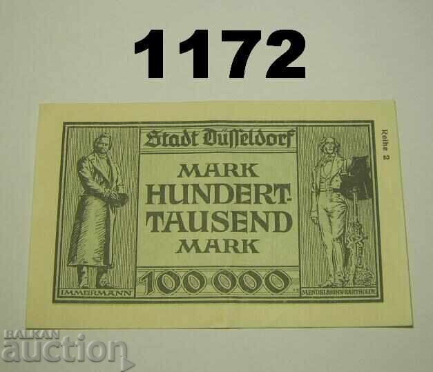 Düsseldorf 100.000 mărci 1923 Germania